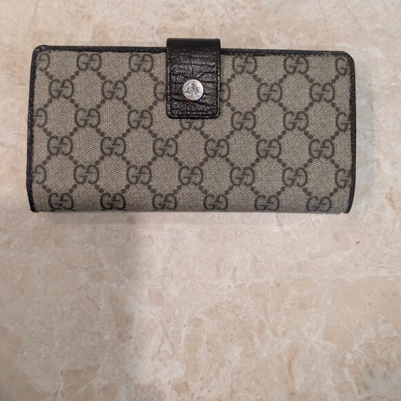 Gucci Handbags - GUCCI BROWN Monogram Wallet